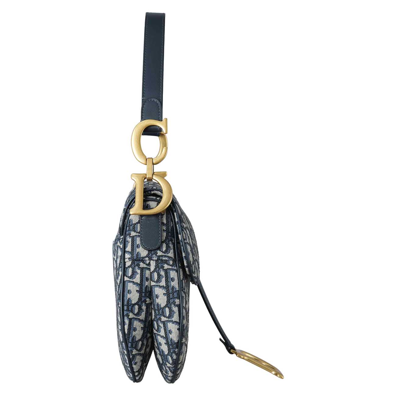 CHRISTIAN DIOR(USED)크리스찬디올 오블리크 새들백 미듐